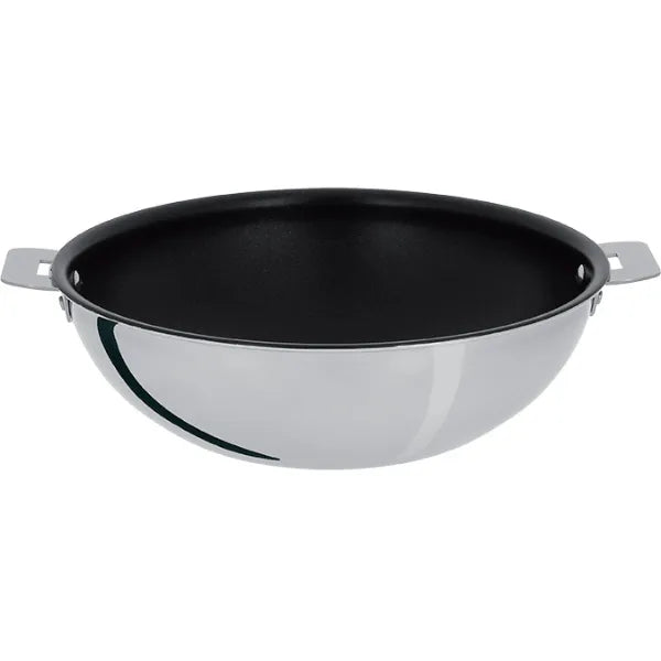 Cristel Stainless Wok Exceliss Non Stick Coating Casteline