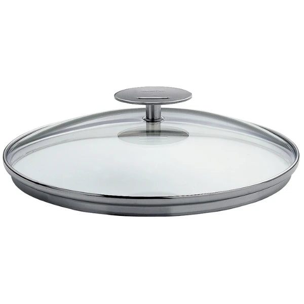 Cristel Rounded Glass Lid Platine / Tutup Kaca Platine