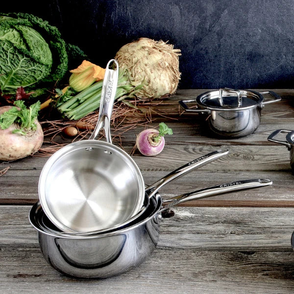Cristel Saucepan Mini Castel Pro 3 Ply Fixed Handle