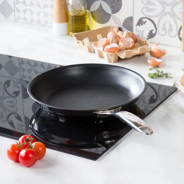 Cristel Non Stick Stainless Chefs Pan Fixed Castel Pro