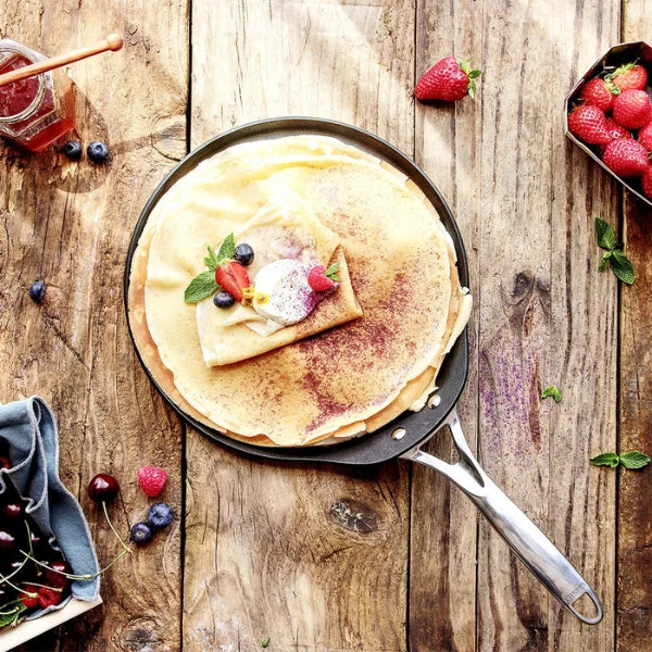 Cristel Castel Pro Exceliss+ Non-Stick Aluminum Crepe Pan