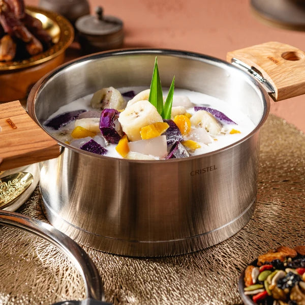 Cristel Stainless Sauce Pan Removable Strate / Panci Stainless