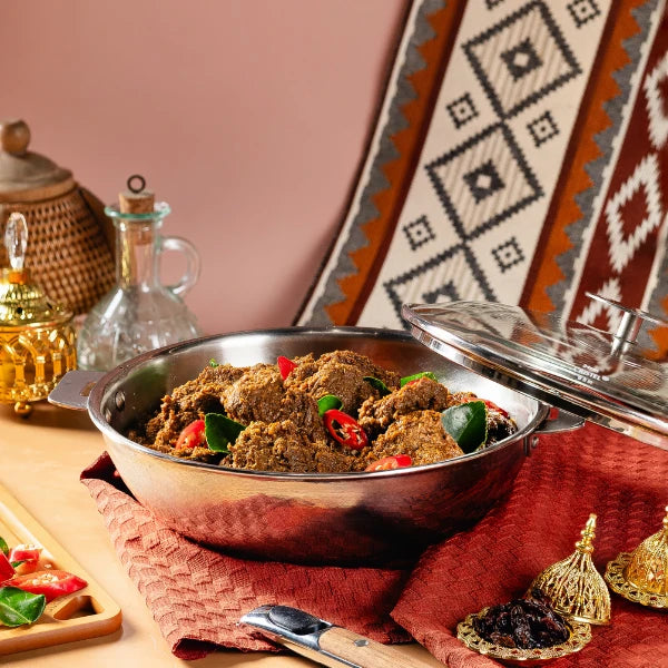 Cristel Rounded Glass Lid Platine / Tutup Kaca Platine