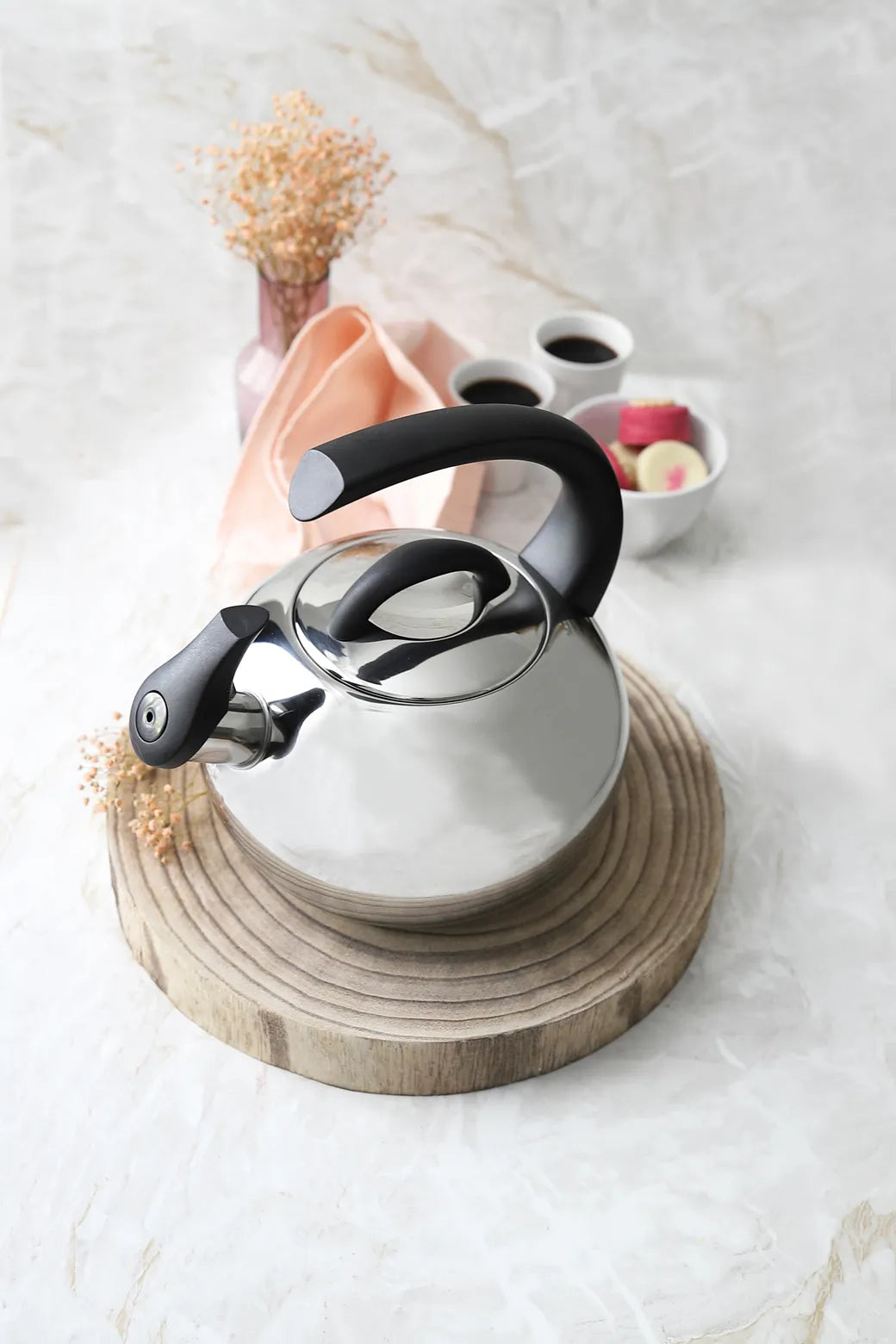 Cristel Neptune Kettle shining stainless steel induction