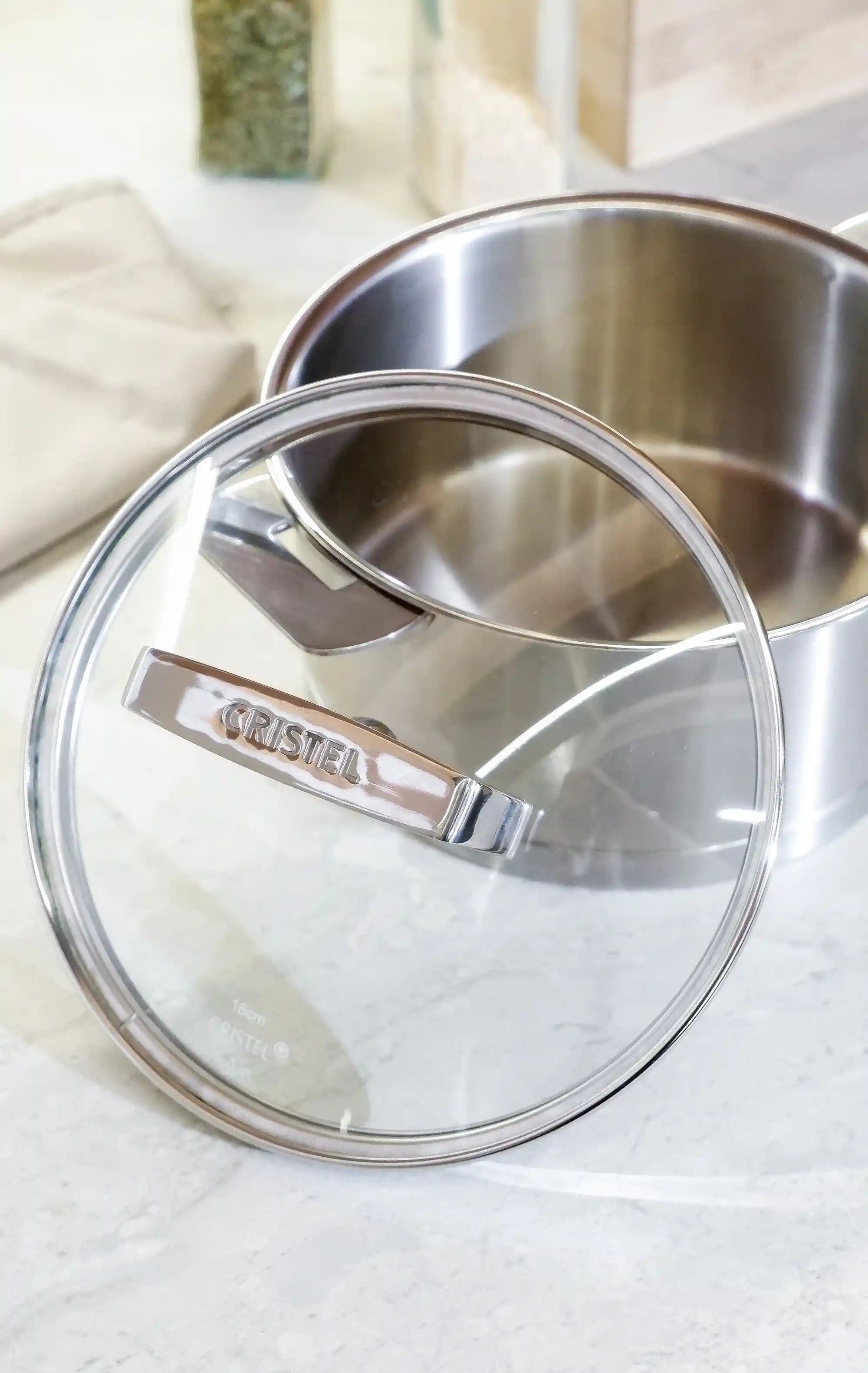 Cristel Rounded Glass lid Castel Pro / Glass Lid