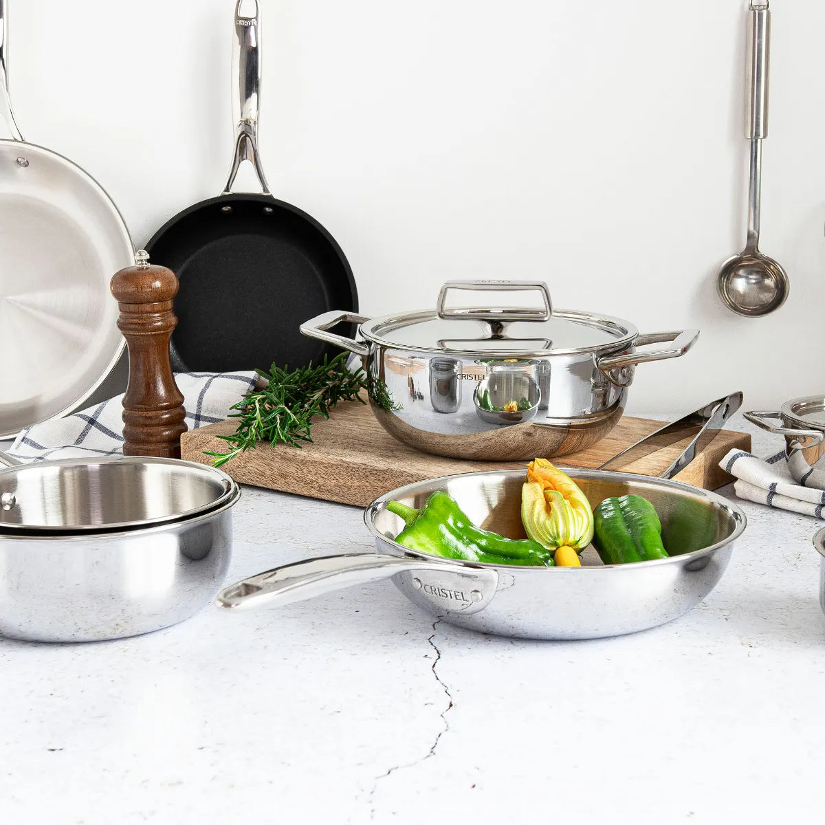 Cristel Stainless Steel Stewpot Castel Pro 5 Ply / Soup Pot