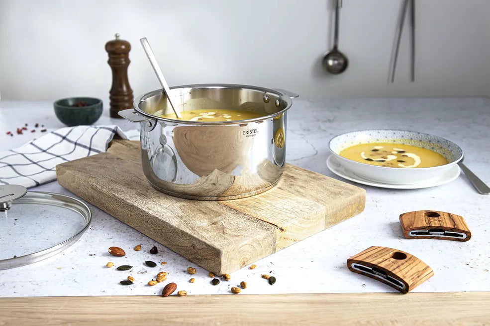 Cristel Saucepan Removable Casteline / 5Ply Base Stainless Pan