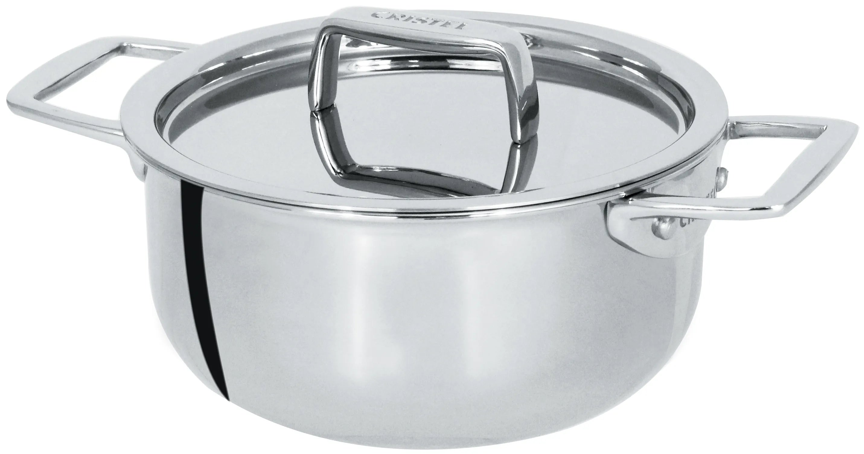 Cristel Mini Stainless Steel Stewpot Castel Pro 3 Ply / Panci Sop
