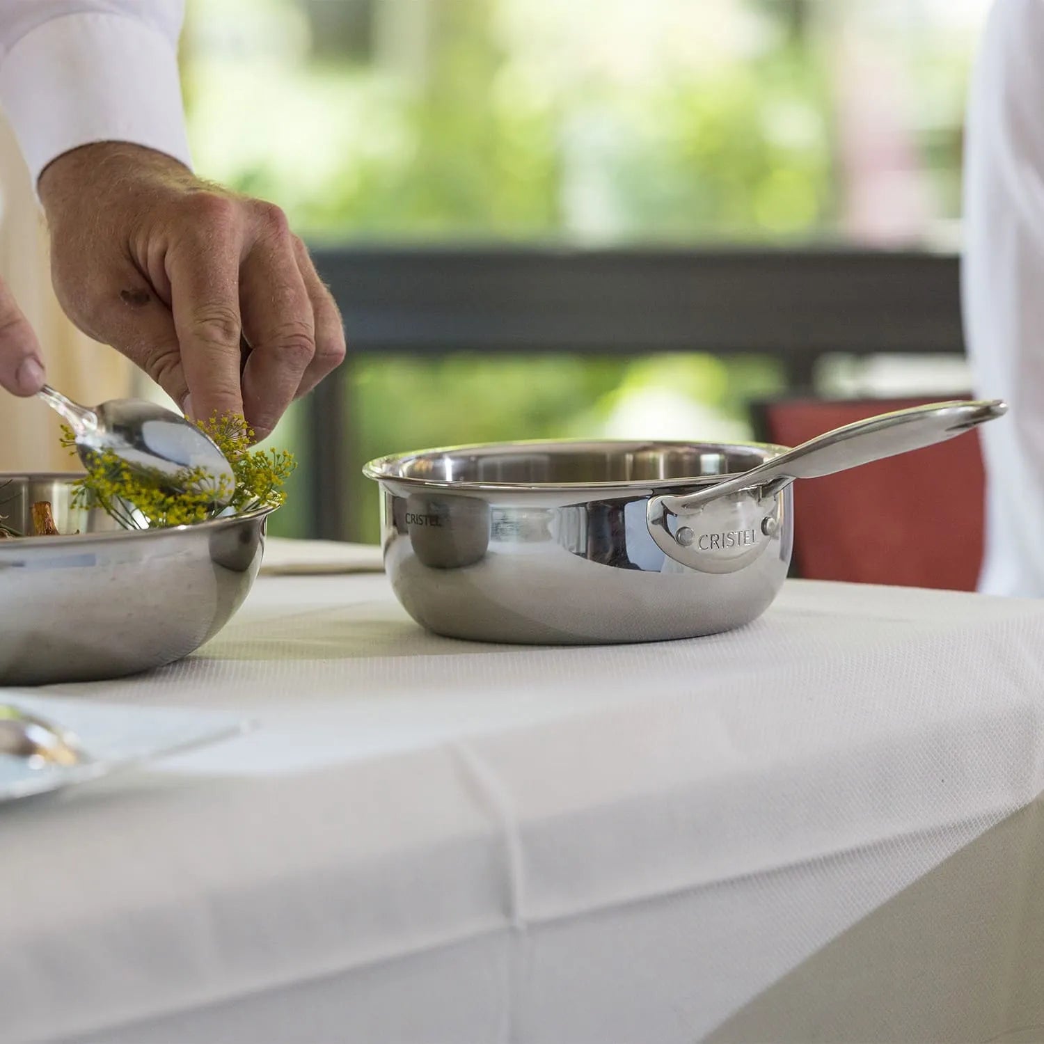 Cristel Stainless Saucepan Fixed Castel Pro 5 Ply