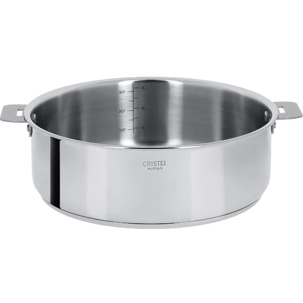 Cristel Saute Pan Removable Casteline / Panci Tumis Stainless