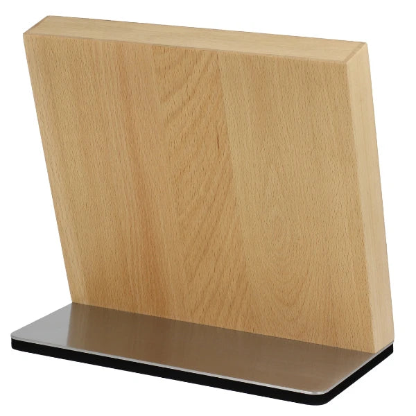 Beech wood magnetic knife block