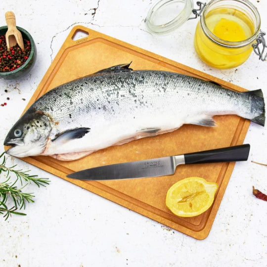 Cristel Wood Fibre Cutting Board with Groove