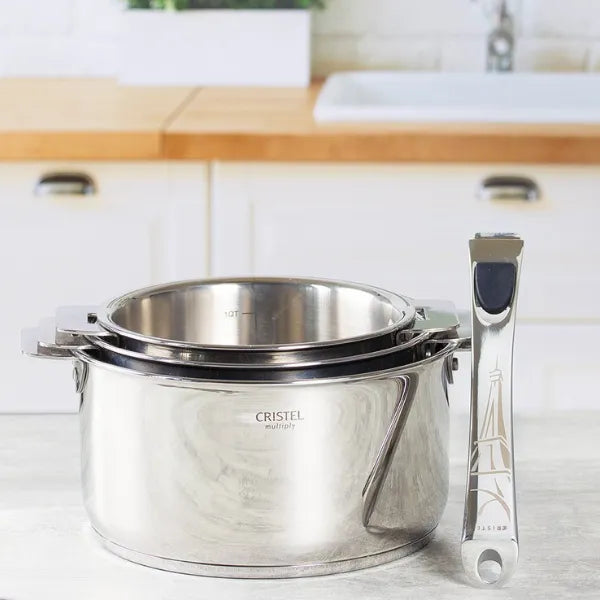 Cristel Stainless Steel Long Handle Casteline Eiffel Tower / Gagang Panjang