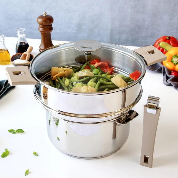 Cristel Mutine Removable Universal Steamer Without Lid