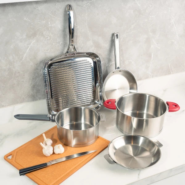 Cristel Stainless Sauce Pan Removable Strate / Panci Stainless