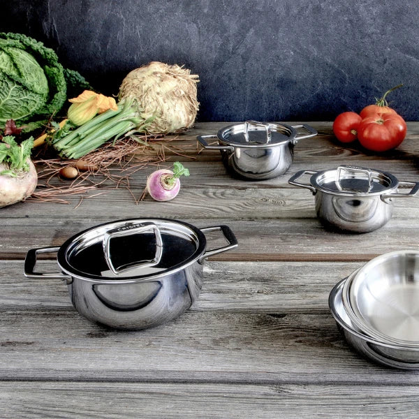 Cristel Mini Stainless Steel Stewpot Castel Pro 3 Ply / Panci Sop