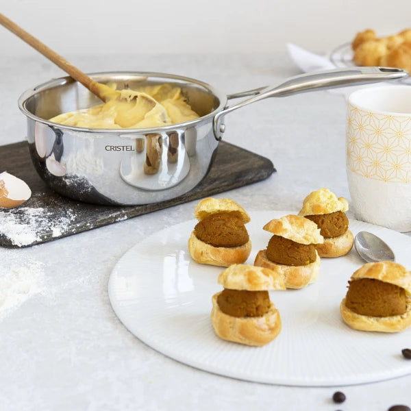 Cristel Stainless Saucepan Fixed Castel Pro 5 Ply