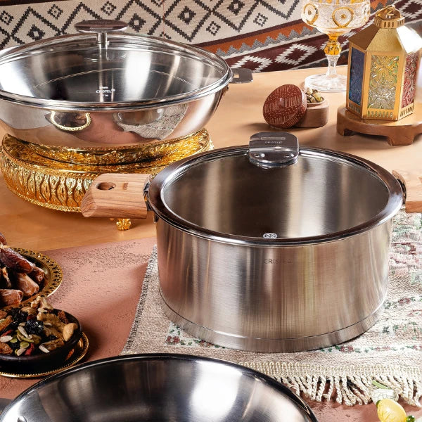 Cristel Stainless Sauce Pan Removable Strate / Panci Stainless