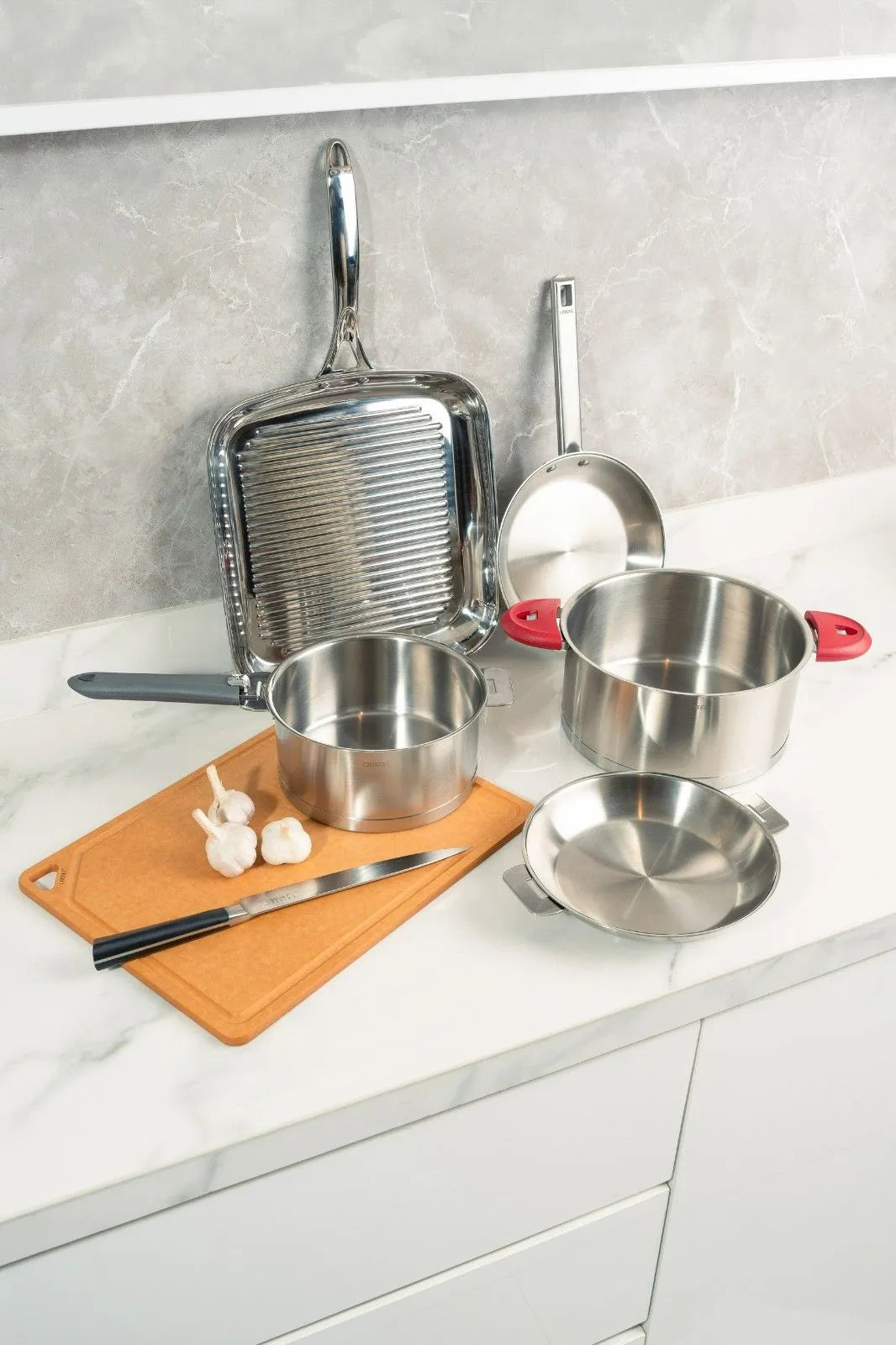 Cristel Stainless Sauce Pan Removable Strate / Stainless Pan