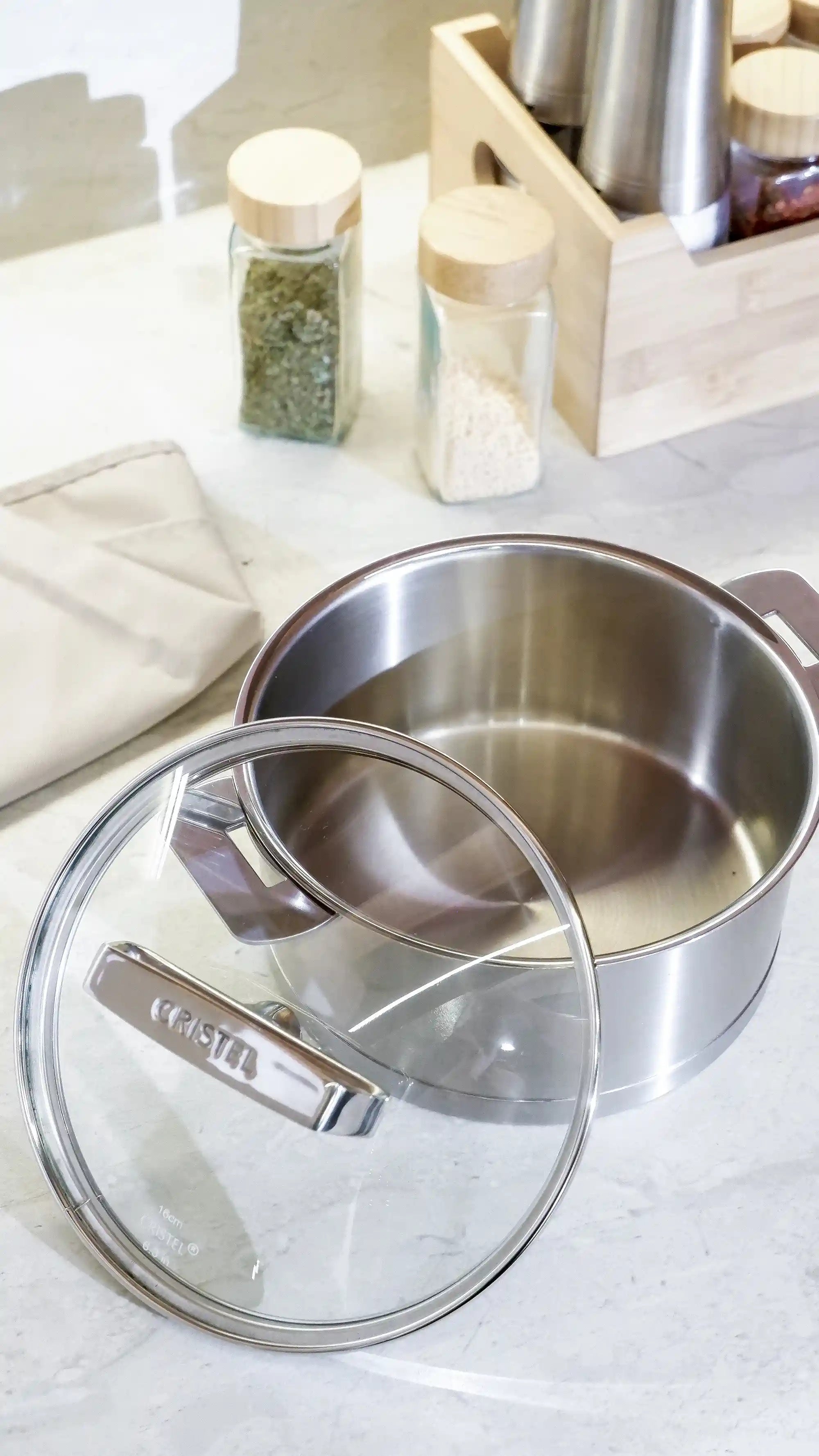 Cristel Rounded Glass lid Castel Pro / Glass Lid