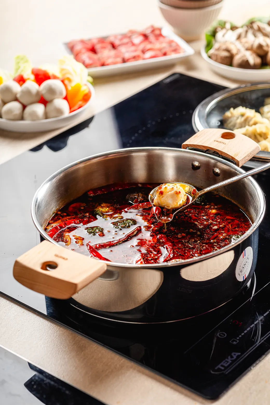 Cristel Saute Pan Removable Casteline / Stainless Saute Pan