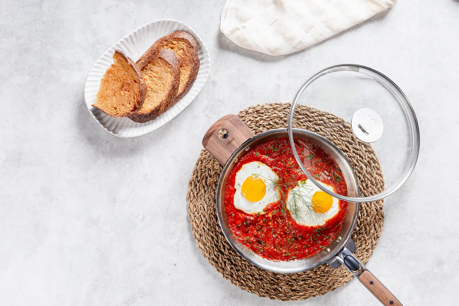 Cristel Wooden Removable Handle Casteline / Short Handle