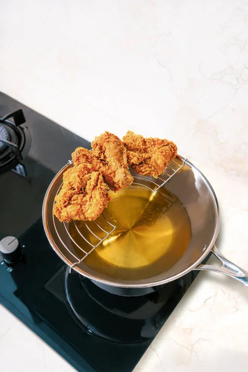 Cristel Grill for Casteline Woks / Drainer Frying Pan