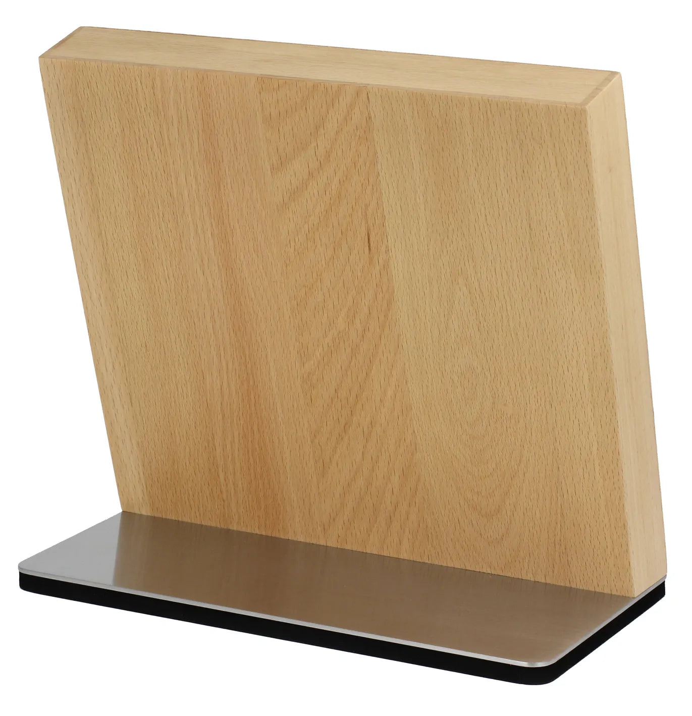 Beech wood magnetic knife block