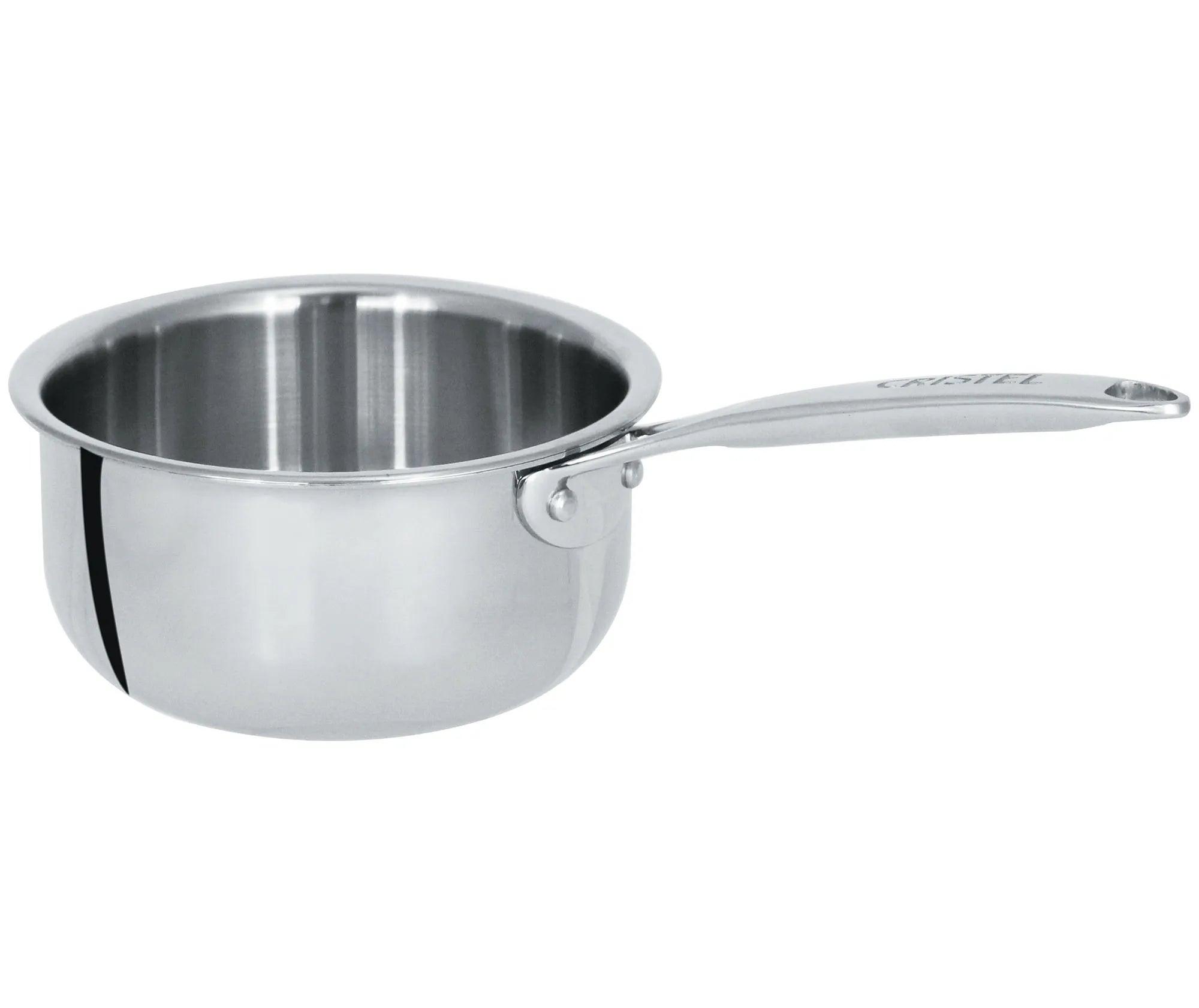 Cristel Saucepan Mini Castel Pro 3 Ply Fixed Handle