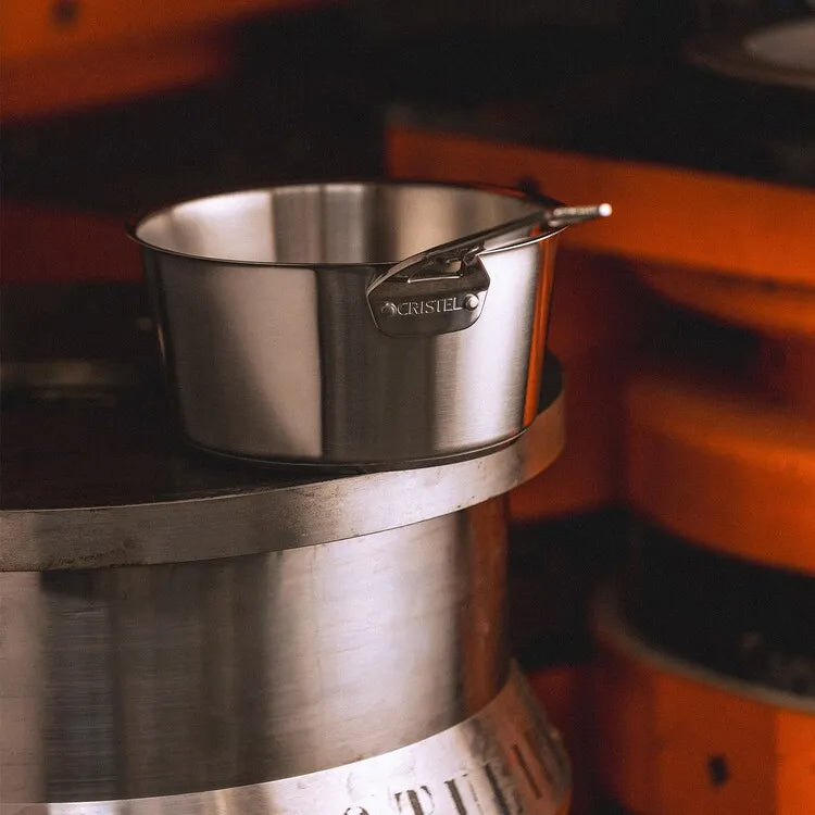 Cristel 1826 Brushed Stainless Steel Sauce Pan