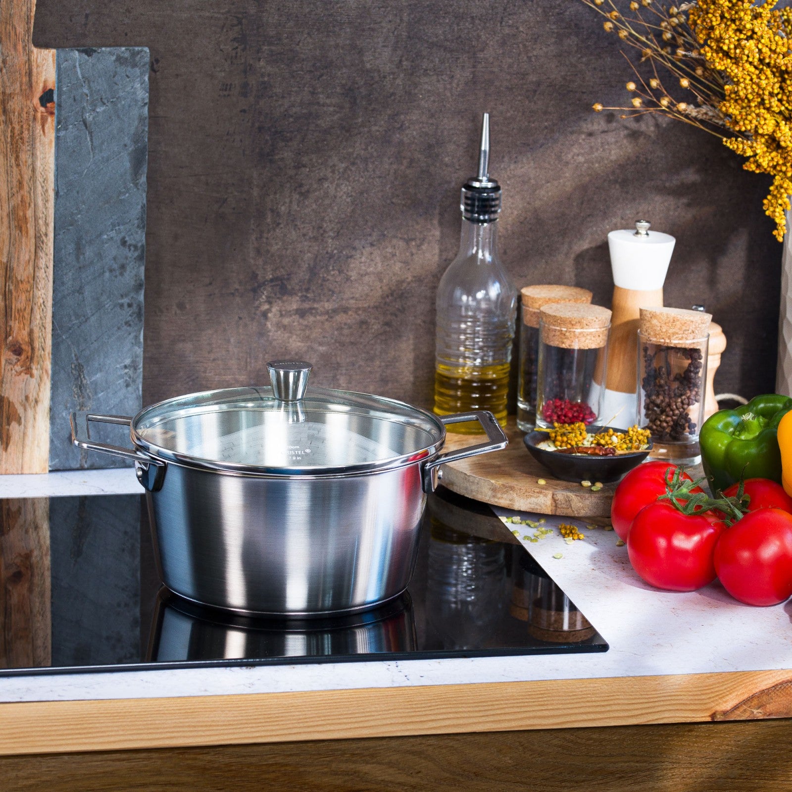 Cristel 1826 Stewpan With Glass Lid