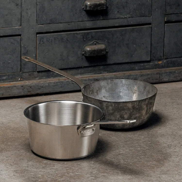 Cristel 1826 Brushed Stainless Steel Sauce Pan